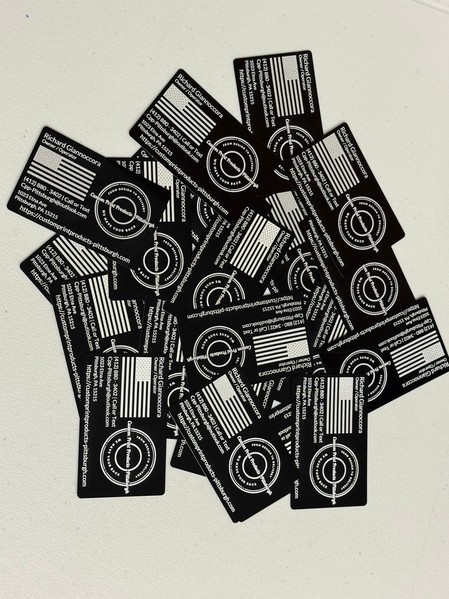Custom Laser Engraved Metal Business Cards β Double-Sided Option, Bulk Pricing, Premium Quality