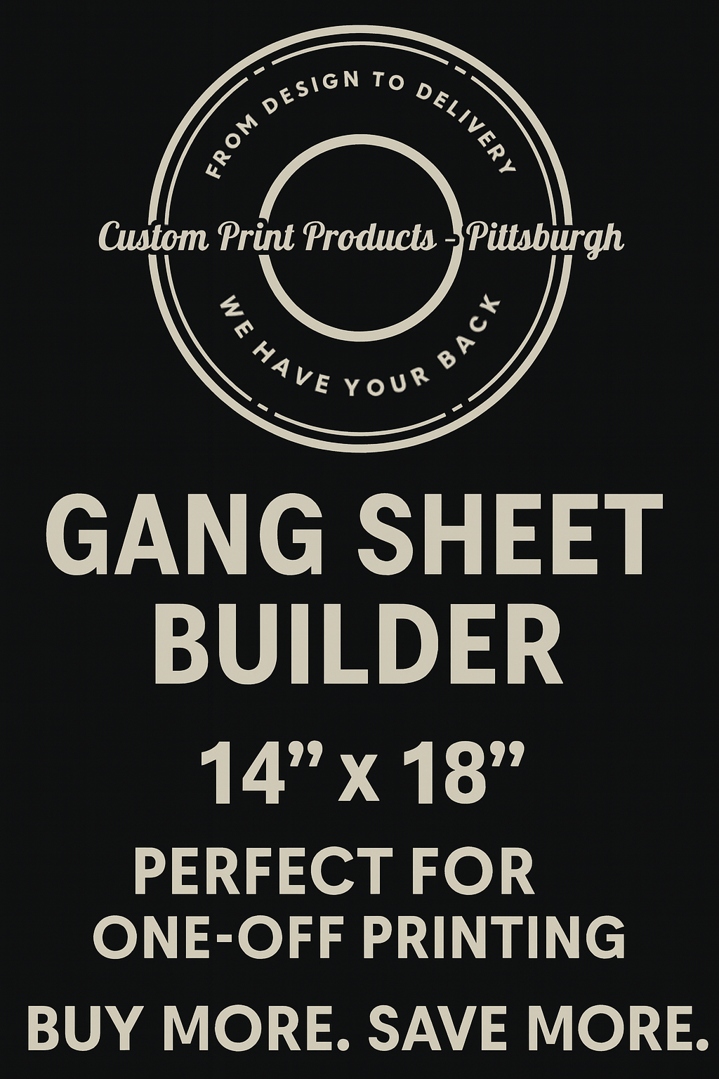 14" x 18" Custom DTF Gang Sheet – Perfect for One-Off or Small Batch Prints