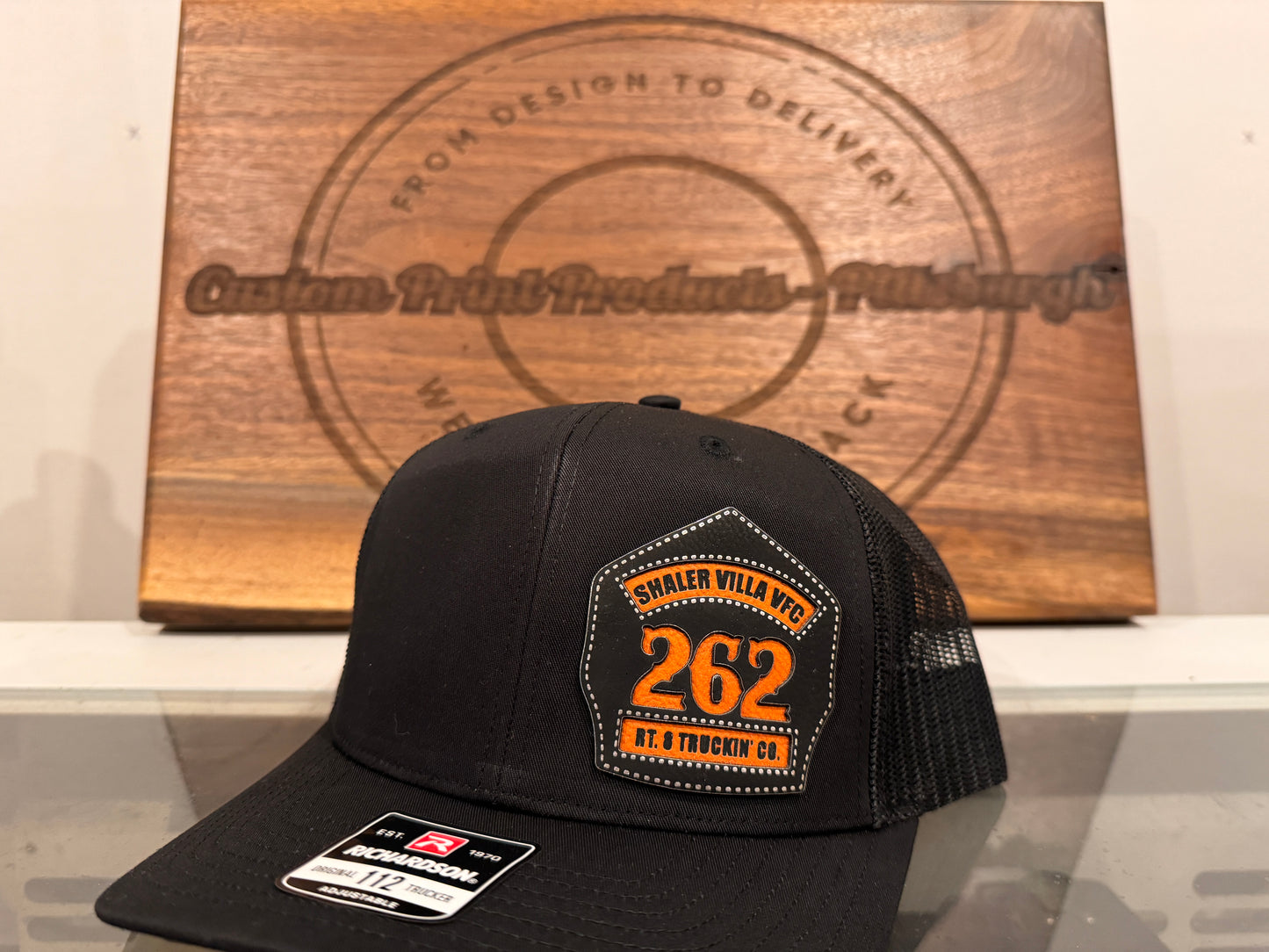 A Firefighter Special! - Custom Leather Shield Hat - Build Your Own