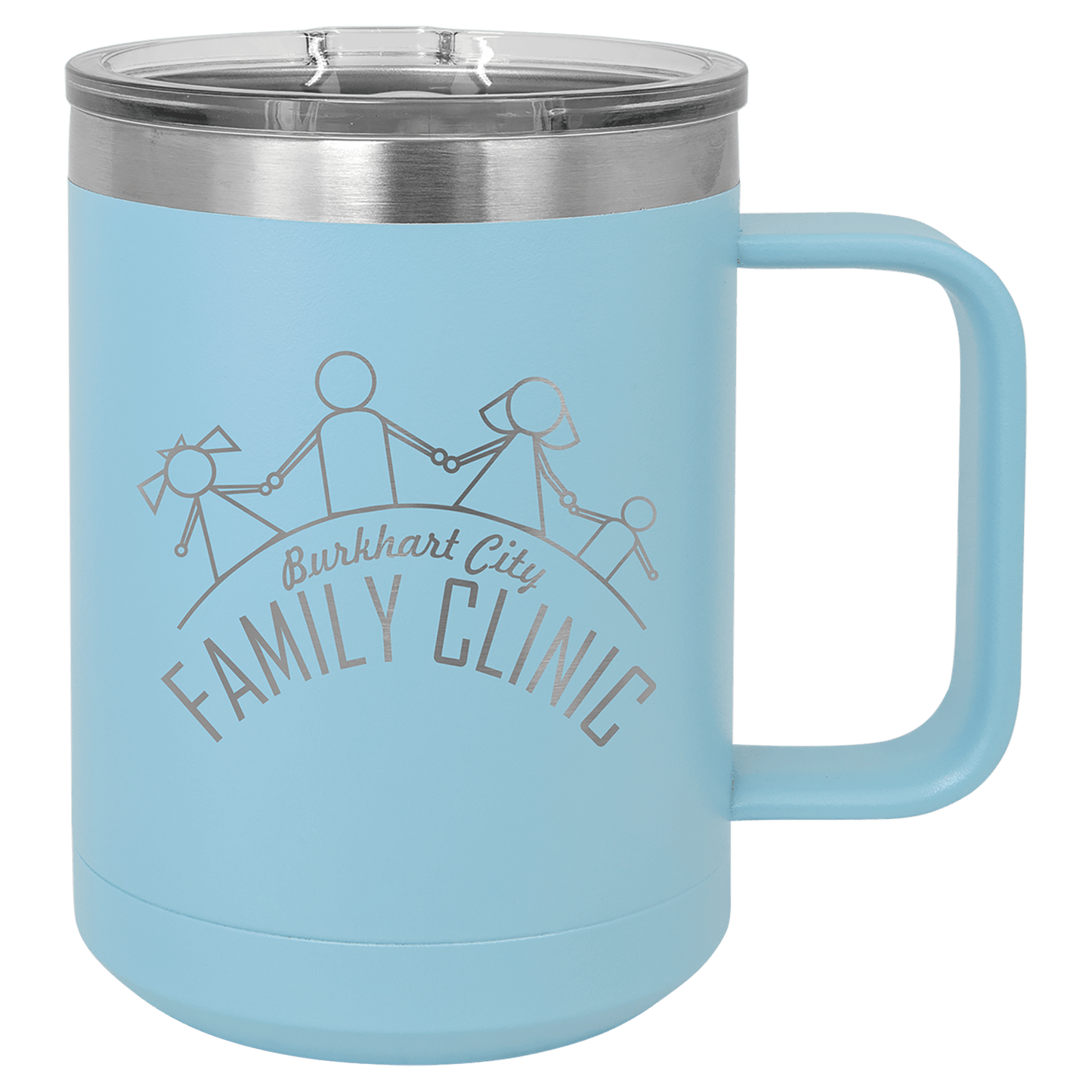 Custom Polar Camel 15oz Coffee Mug w/Slider Lid