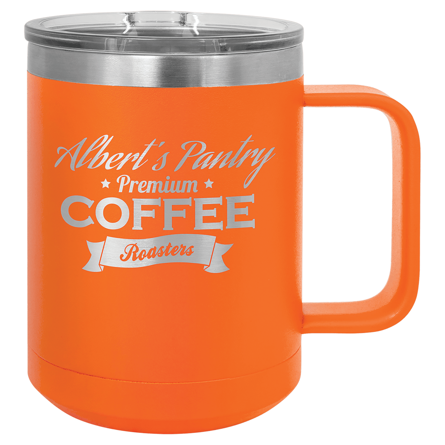 Custom Polar Camel 15oz Coffee Mug w/Slider Lid