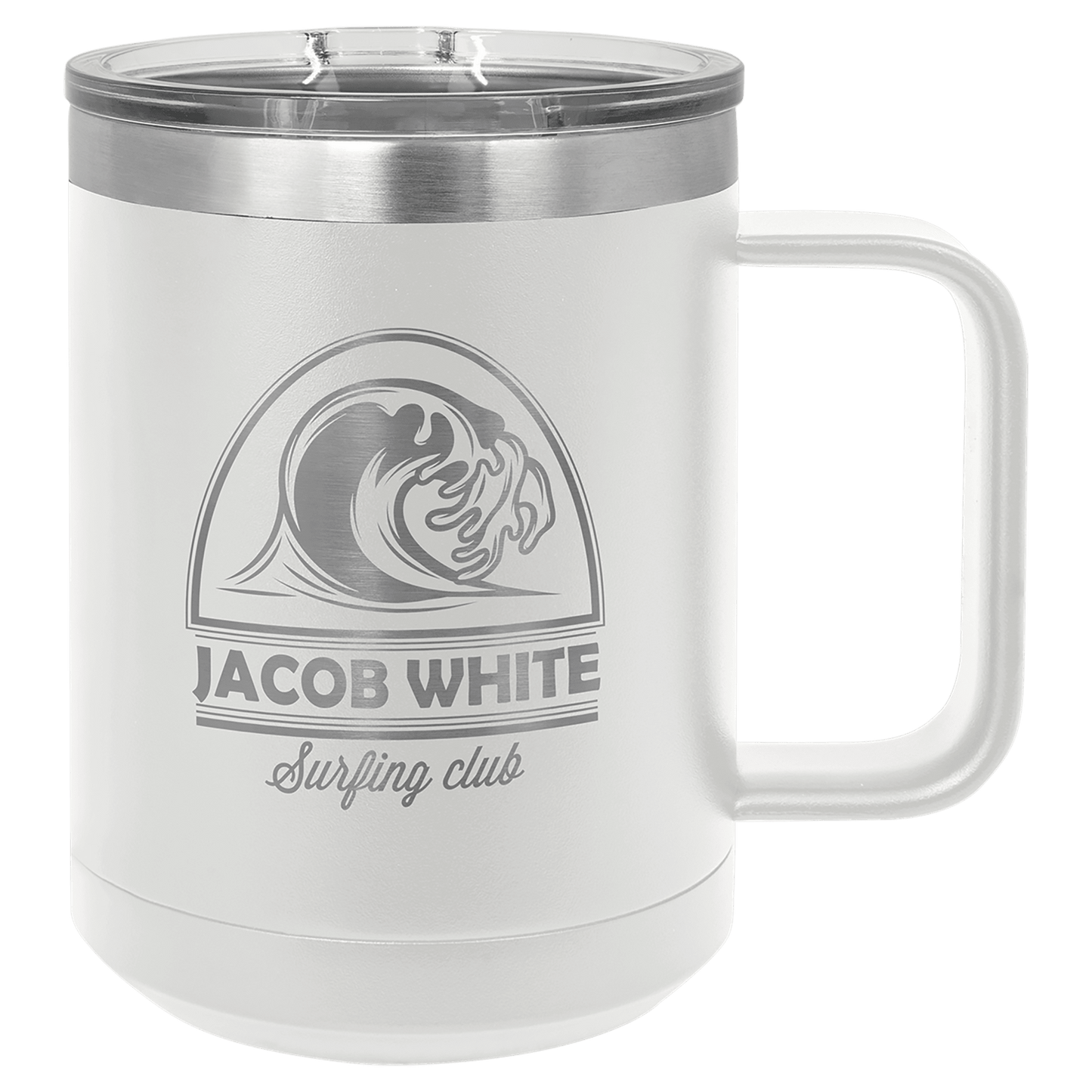 Custom Polar Camel 15oz Coffee Mug w/Slider Lid