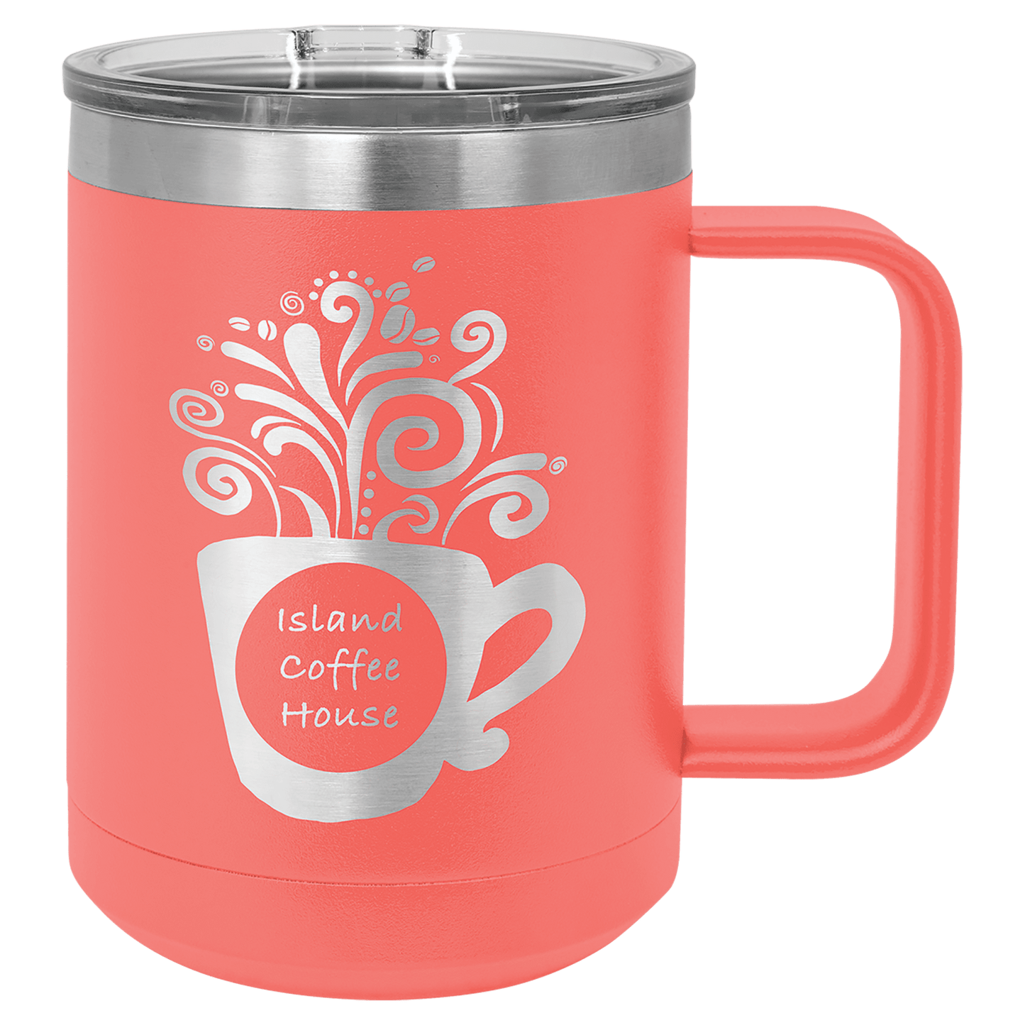 Custom Polar Camel 15oz Coffee Mug w/Slider Lid