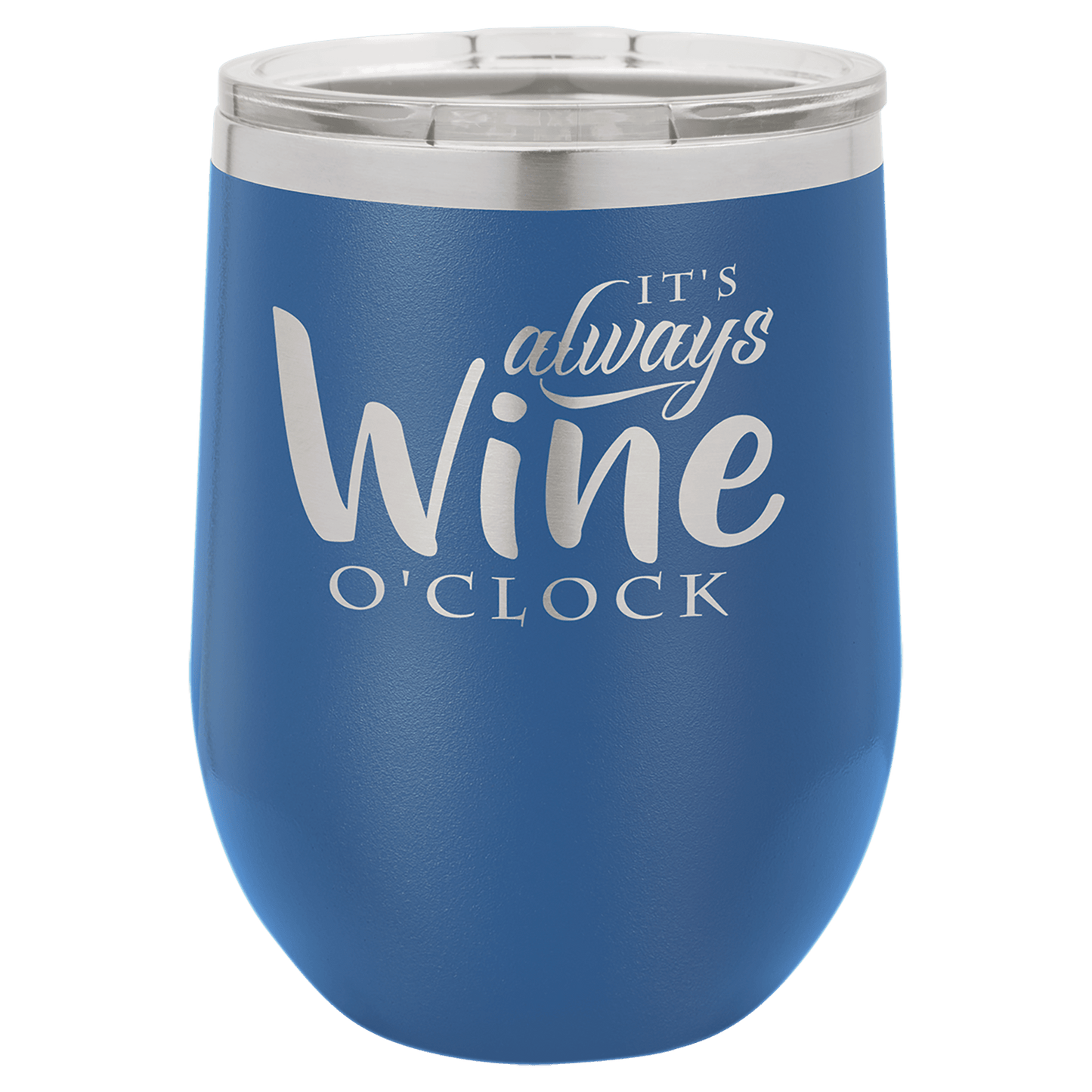 Custom Polar Camel 12oz Stemless Wine Tumbler w/Lid