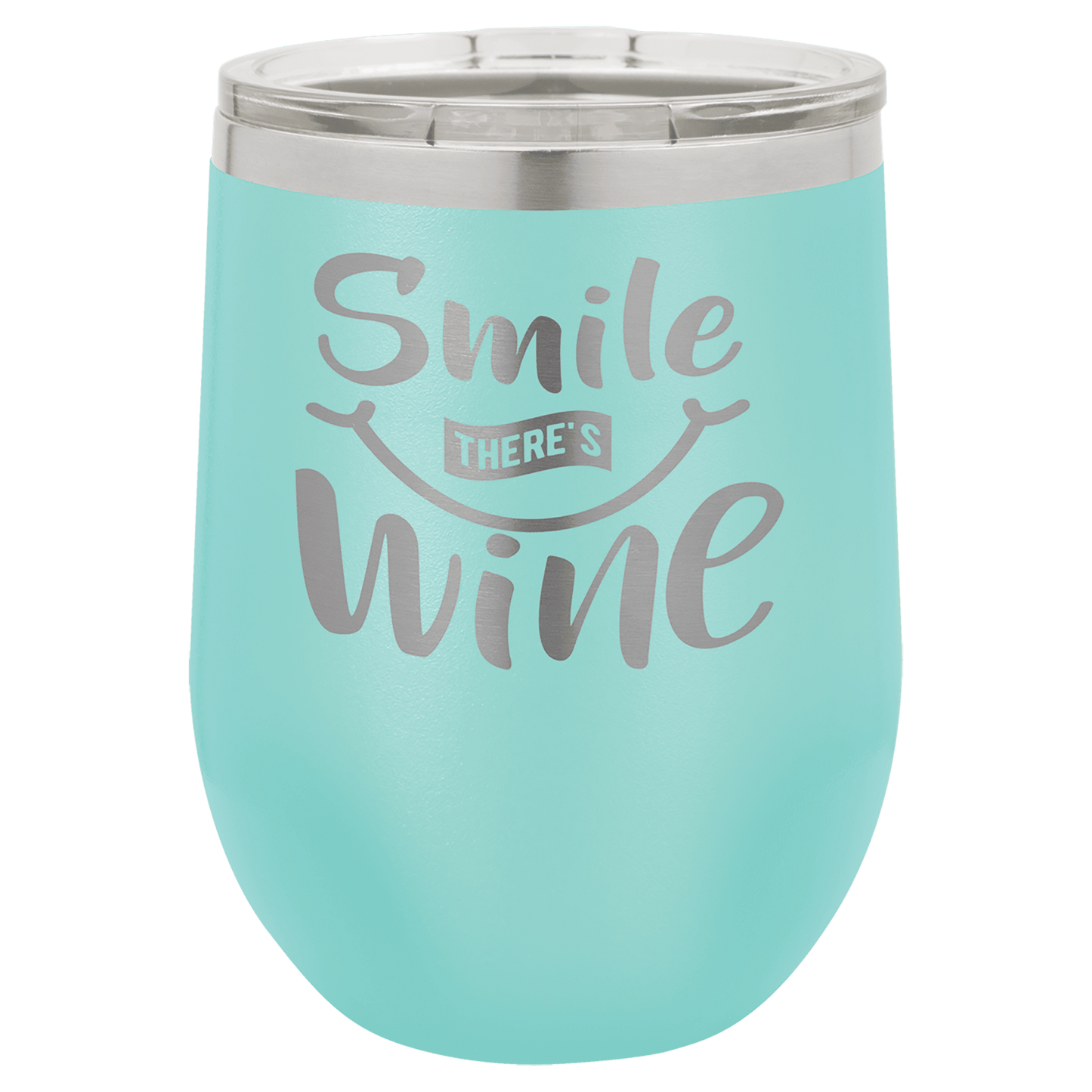 Custom Polar Camel 12oz Stemless Wine Tumbler w/Lid