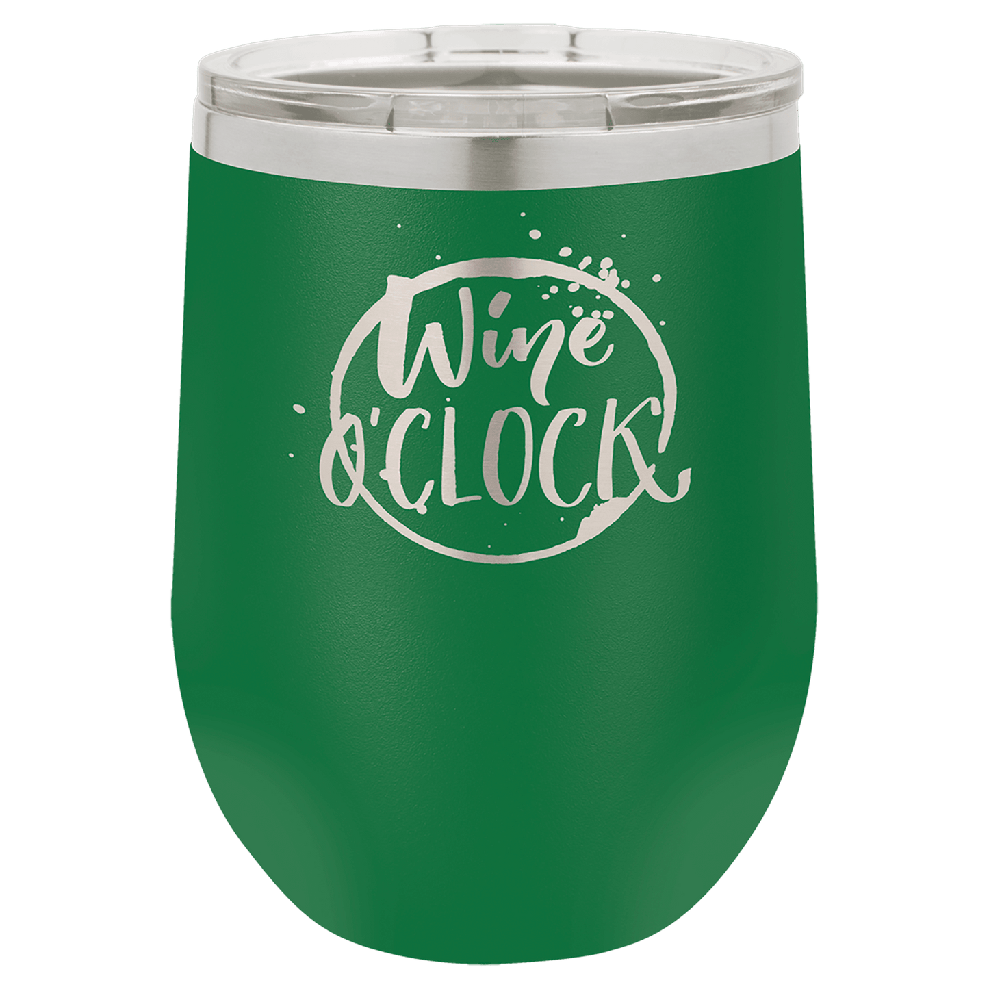 Custom Polar Camel 12oz Stemless Wine Tumbler w/Lid