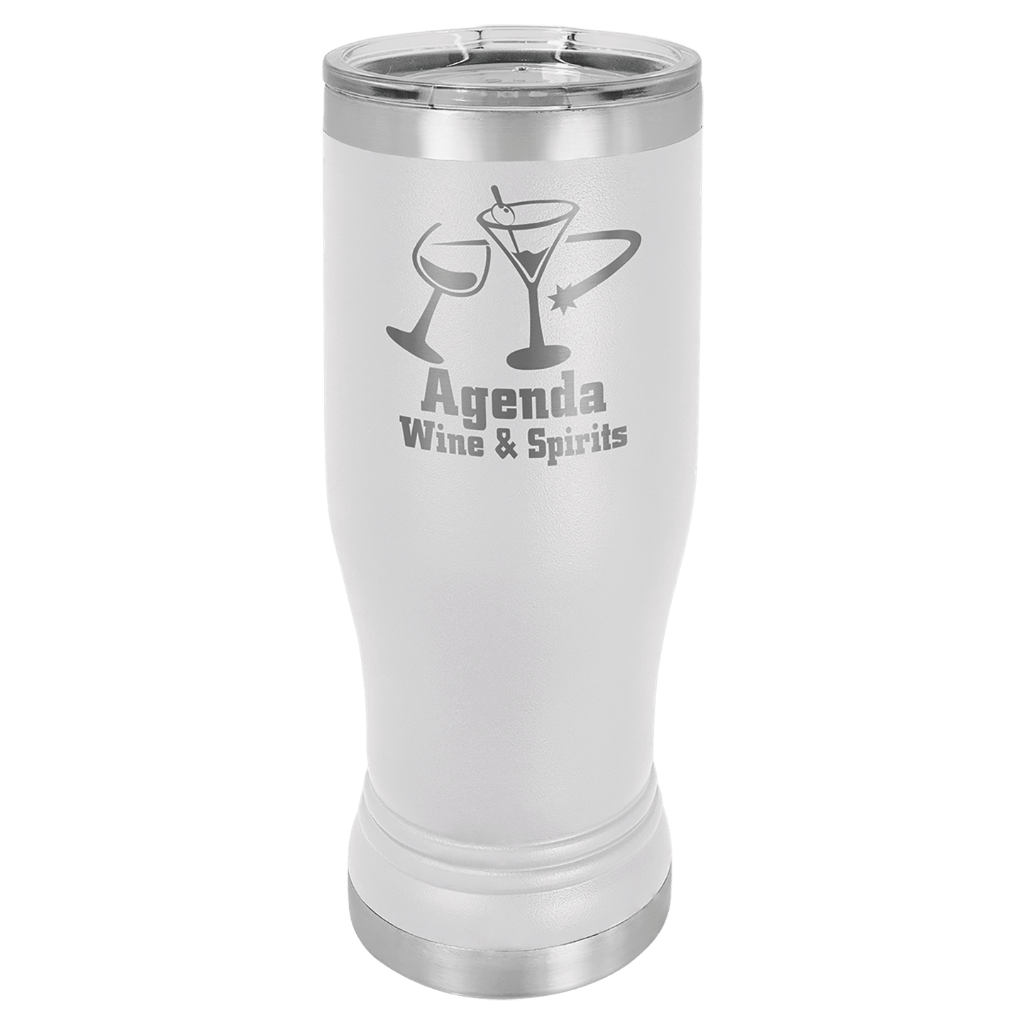 Custom Polar Camel Pilsner Cup w/Clear Lid