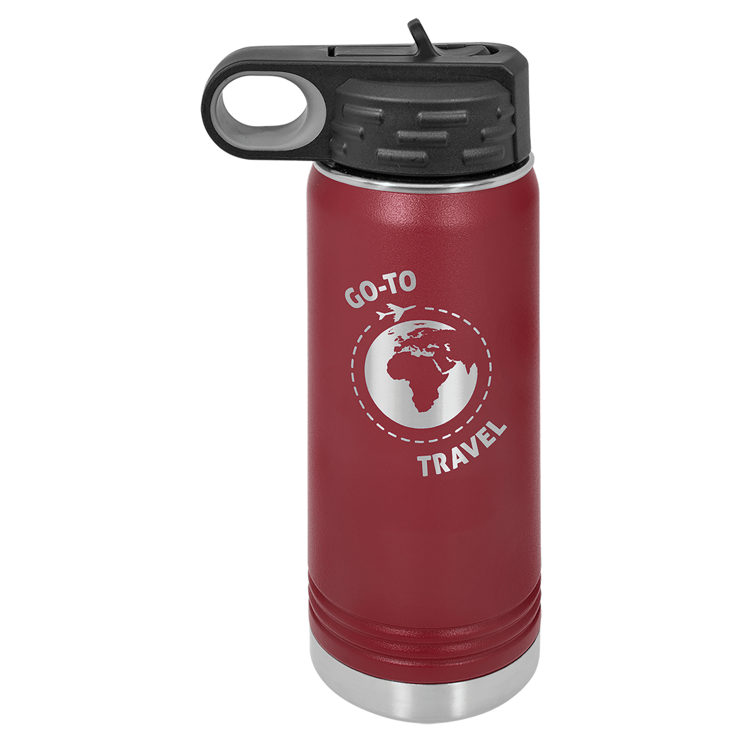 Custom Polar Camel Water Bottle w/Straw Lid