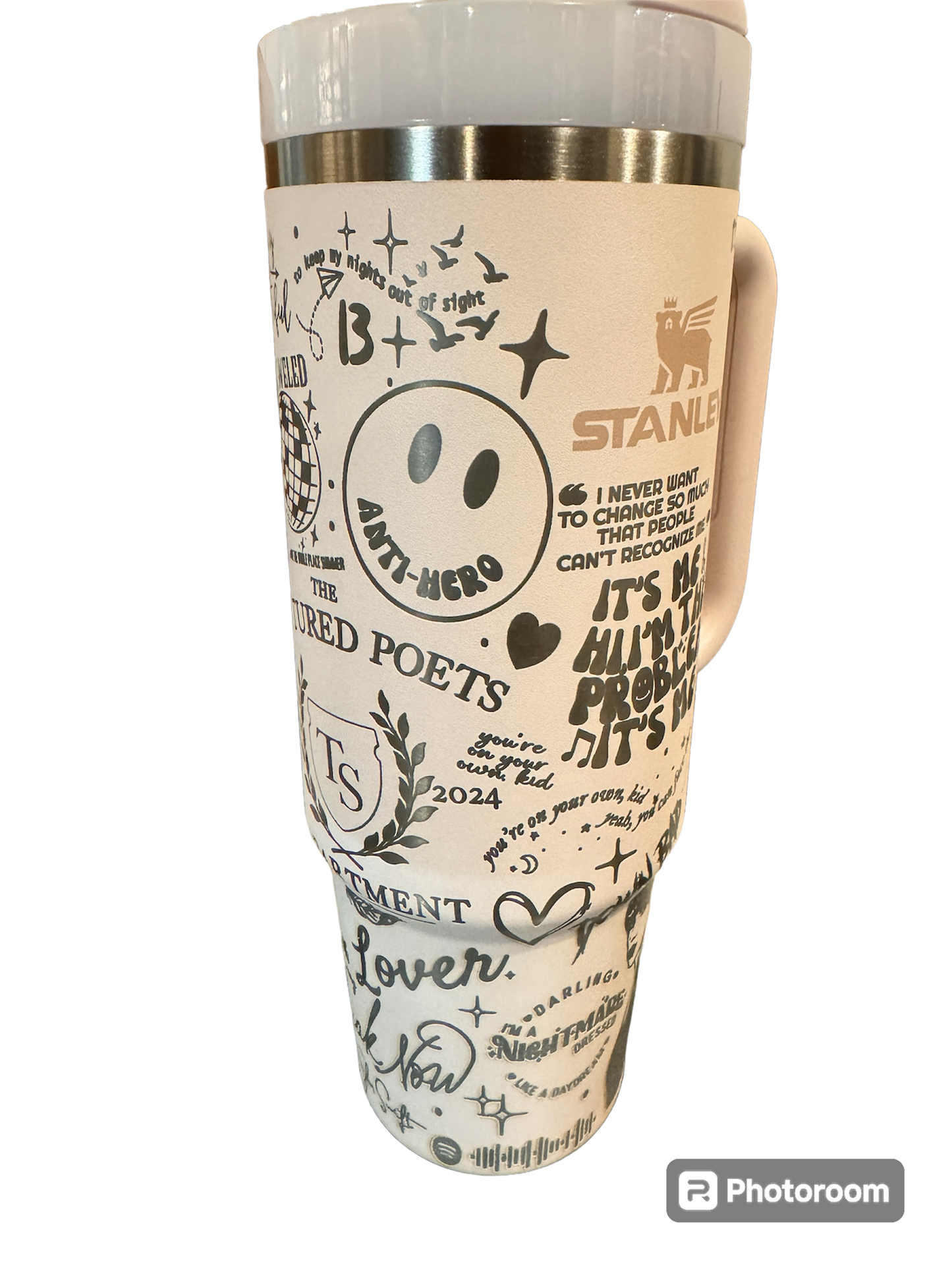 Taylor Swift-Inspired Laser Engraved Stanley Quencher 2.0 30oz Cup: The Ultimate Swiftie Collectible!