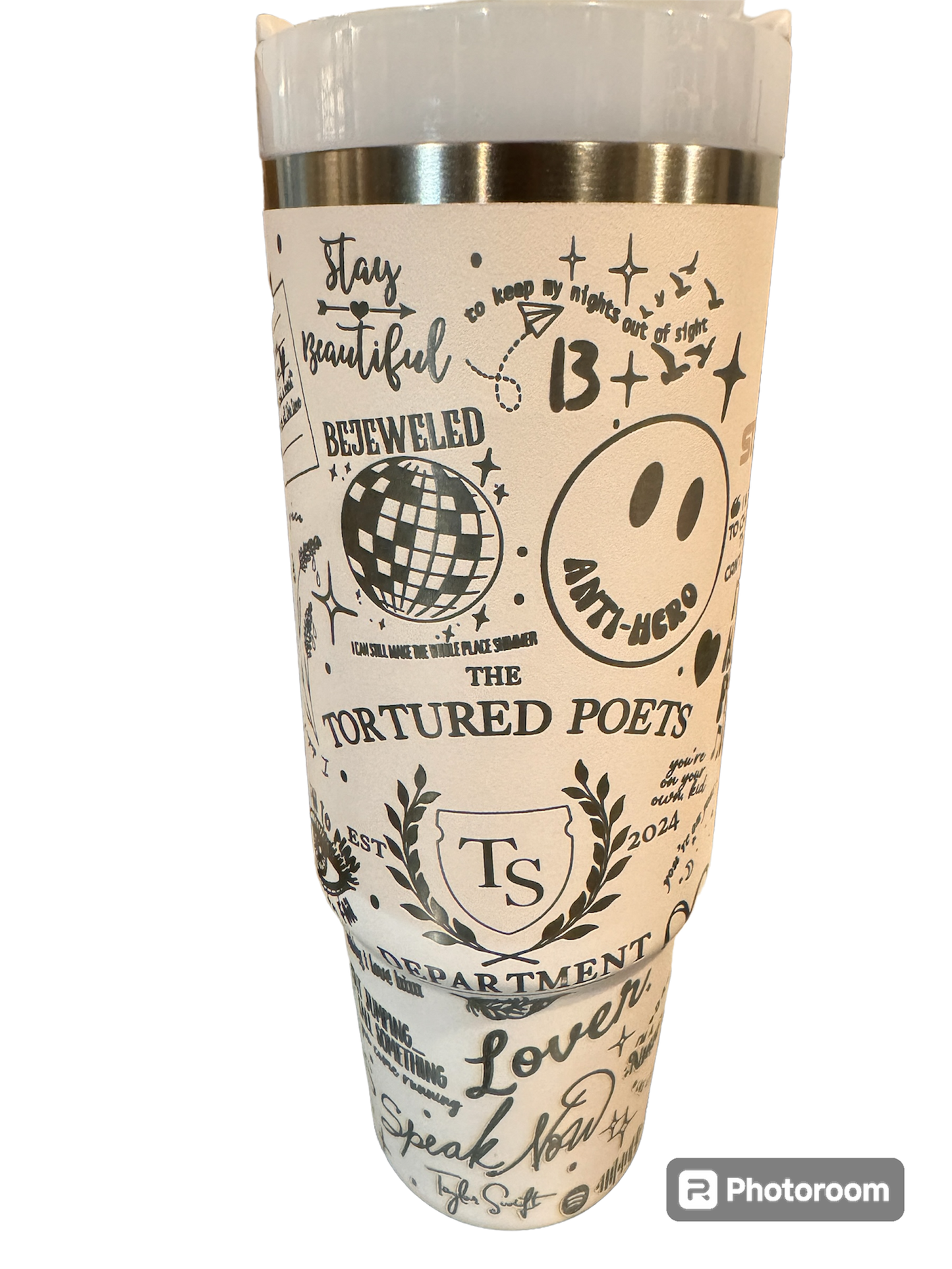 Taylor Swift-Inspired Laser Engraved Stanley Quencher 2.0 30oz Cup: The Ultimate Swiftie Collectible!