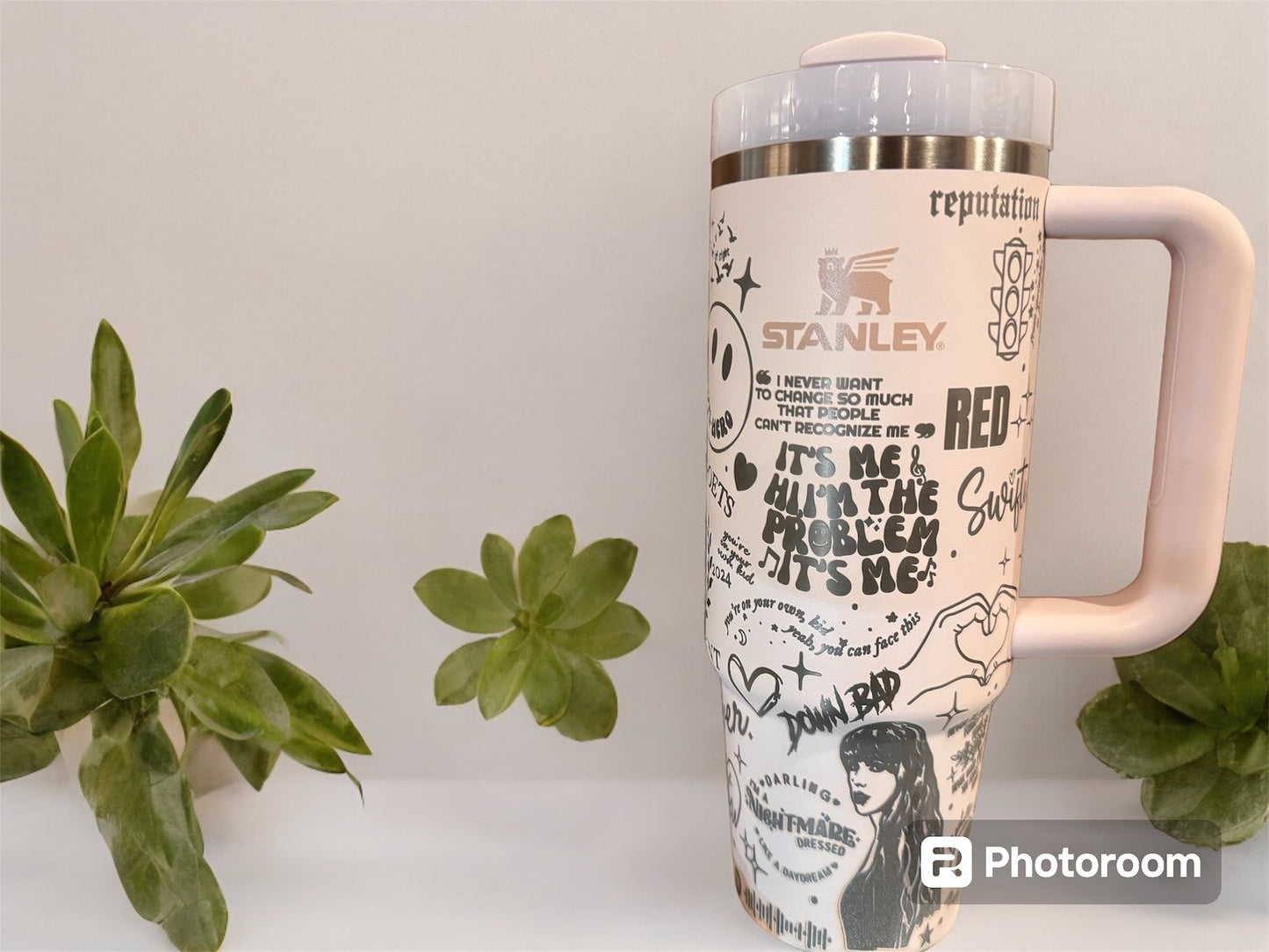 Taylor Swift-Inspired Laser Engraved Stanley Quencher 2.0 30oz Cup: The Ultimate Swiftie Collectible!